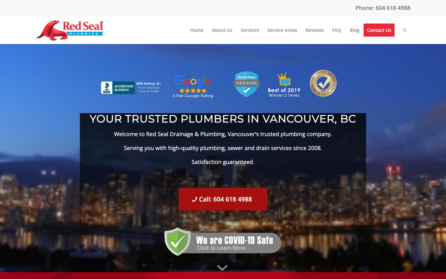 The current homepage